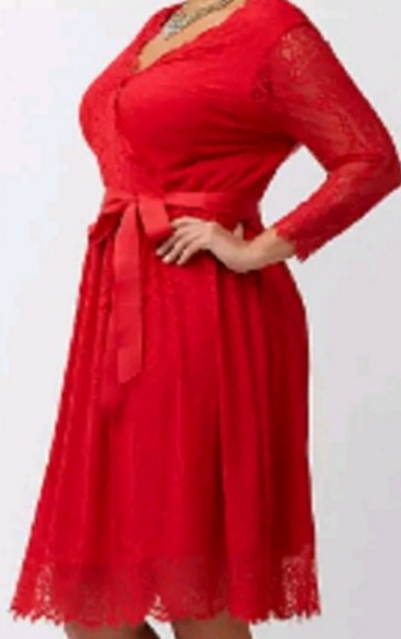 lane bryant red dress